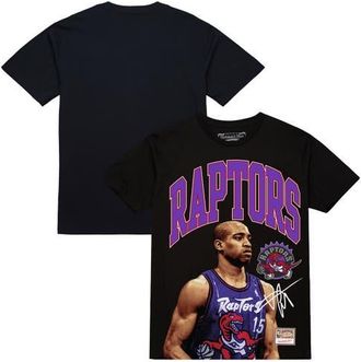 Mitchell & Ness Mens Mitchell & Ness Vince Carter Black Toronto Raptors Hardwood Classics Player Arch T-Shirt at Nordstrom, Size Xx-Large