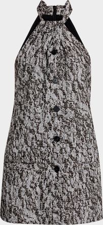 Iro Elara Woven Halter Mini Dress