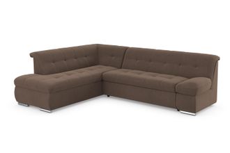 Domo Collection Ecksofa »Mona L-Form« wahlweise mit Bett- und Armlehnfunktion