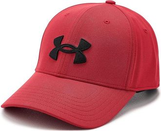 Under Armour Blitzing Mens Hat Adjustable Caps Red/Black, Elastic/Polyester