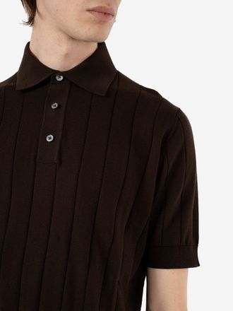 FILIPPO DE LAURENTIIS Polo manica corta testa di moro