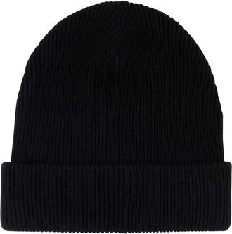 Gucci Mens Knitted Wool Ribbed Beanie Black