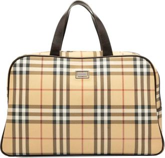 Burberry 2000-2017 House Check Canvas travel bag - Brown