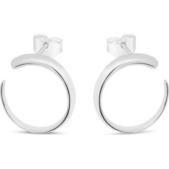 Lucy Quartermaine Large Luna Studs in Sterling Silver at Nordstrom
