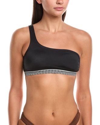 Lemlem Lemlem Lena One-Shoulder Bikini Top