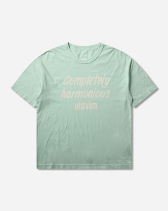 Visvim Men s Jumbo T-Shirt DMGD Light Green