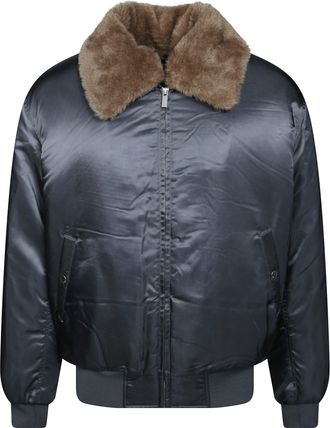 Dr&ocirc;le de Monsieur Fur-Collar Padded Bomber Jacket