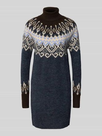 Freequent Strickkleid mit Rollkragen Modell Merla in Dunkelbraun, Gr&ouml;&szlig;e XS