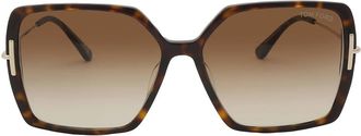 Tom Ford Joanna Brown Gradient Butterfly Ladies Sunglasses FT1039 52F 59