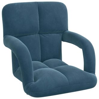 vidaXL Sill&oacute;n Ajustable Azul Terciopelo Vidaxl