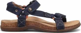 Taos Womens Mixer Flat Sandals In Navy Nubuck