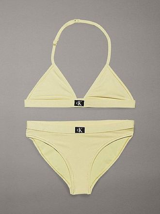 Calvin Klein Bikinis de tri&aacute;ngulo para ni&ntilde;a - CK Monogram