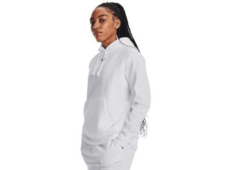 Under Armour Rival Fleece Hoodie Womens Clothing White/Black : LG (US 12-14), Cotton/Fleece