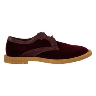 Dolce & Gabbana Laced Schoenen - Heren - Veterschoenen - Rood - 44 EU - Leer - Schoenen