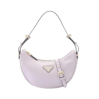 Prada Pre-owned Soft Calf Arche 2Way Handbag - Dames - Pre-owned - Paars - Maat: ONE Size Leer