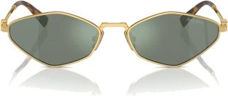 Miu Miu Mu 56Zs 5Ak 04M Zonnebril - unisex - Zonnebrillen - Geel - 56 MM - Accessoires