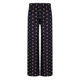 Max Mara Ladatti Trousers - female - Max Mara - Wide Trousers - Blue - XS - Trousers