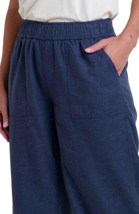 Toad & Co Womens Taj Hemp Wide Leg Pant in True Navy at Nordstrom, Size X-Small 27
