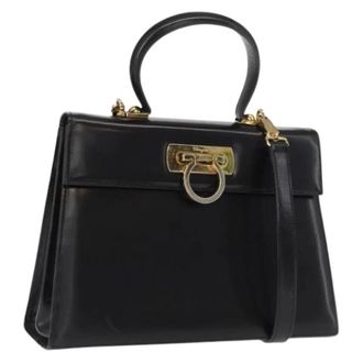 Ferragamo Pre-owned Handbags, female, Black, Size: ONE SIZE Pre-owned Handbag