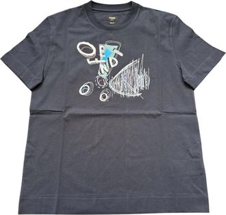 Fendi Heren, Tops, Grijs, Maat: L