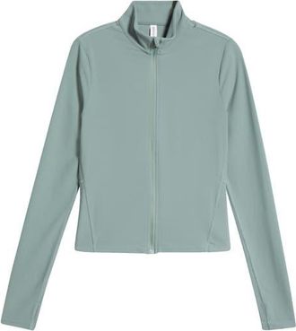 Spanx SPANXsmooth OnForm Full Zip Jacket in Fennel at Nordstrom, Size X-Small