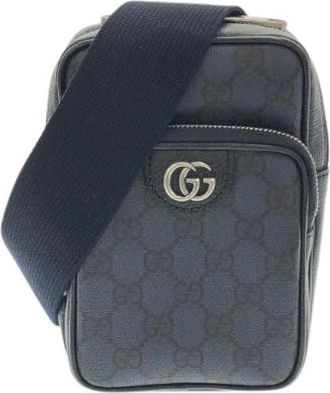 Gucci Pre-owned Ophidia GG Supreme Shoulder Bag - Dames - Vintage Schoudertas - Blauw - ONE Size - Vintage