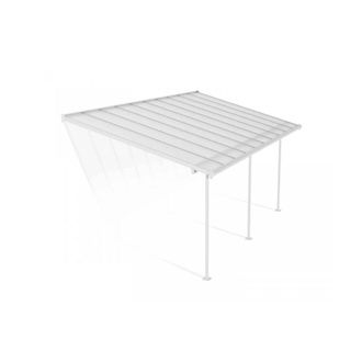 Palram Patio Cover Sierra 3 x 6.10 Clear - L619 x W299 x H305 cm - White