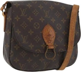 Louis Vuitton Pre-owned Cross Body Bags, female, Brown, Size: ONE SIZE Pre-owned Vintage Canvas Cross Body Bag