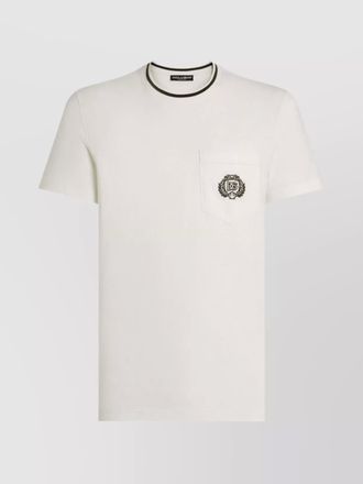 Dolce & Gabbana cotton logo embroidered t-shirt