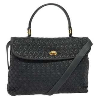 Bally Tweedehands leren handtassen - Dames - Pre-owned - Grijs - Maat: ONE Size Leer
