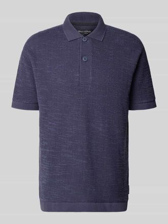 Marc O'Polo Relaxed Fit Poloshirt aus Baumwoll-Mix in Dunkelblau, Gr&ouml;&szlig;e XXXL