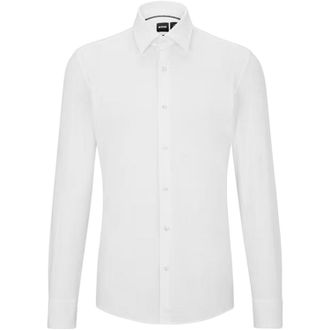 HUGO BOSS Mens Oxford Point Collar Formal Shirt (White) - Size 15.75 inch