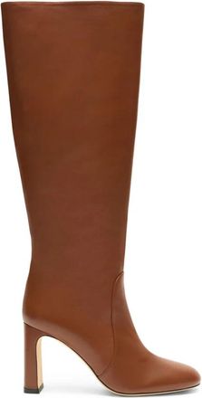 Stuart Weitzman Babette Tubo Boot 85 - Dames - Laarzen met Hak - Bruin - 35 1/2 EU - Schoenen