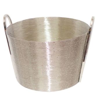 Schubiger M&ouml;bel Korb Herkules, Edelstahl, Silber