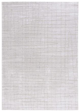 Safavieh Alfombra poli&eacute;ster grigio chiaro/grigio 91 x 152 cm
