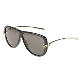 Bottega Veneta Knot Aviator Sunglasses - female - Bottega Veneta - Sunglasses - Black - ONE SIZE - Accessories