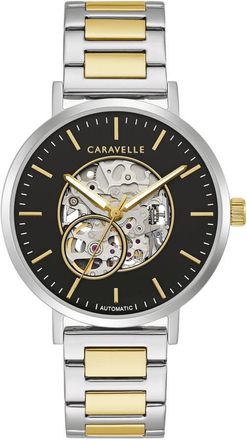 Bulova Caravelle Classic Automatic Black Dial Mens Watch 45A152