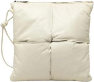Bottega Veneta Pre-owned Leren Clutch - Dames - Vintage Clutch - Wit - ONE Size - Leer - Vintage