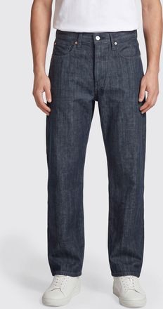 Levi's Blue Tab Straight Fit Cotton Denim Jeans with a Five-Pocket Design