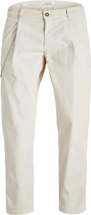 Jack & Jones Moderne Comfortabele Herenbroek - Heren - Chinos - Beige - W36 L32 - Katoen - Broeken