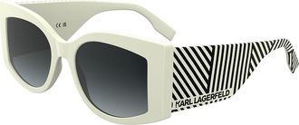 Karl Lagerfeld KL6183S 105 Womens Sunglasses White Size 53