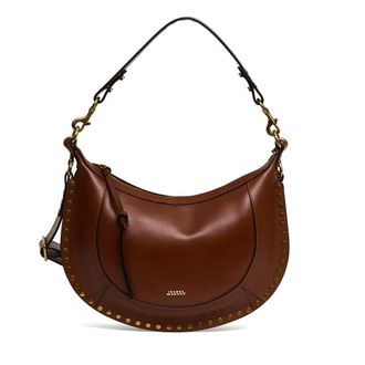 Isabel Marant Studded Leather Shoulder Bag - female - Isabel Marant - Shoulder Bags - Brown - ONE SIZE - Bags
