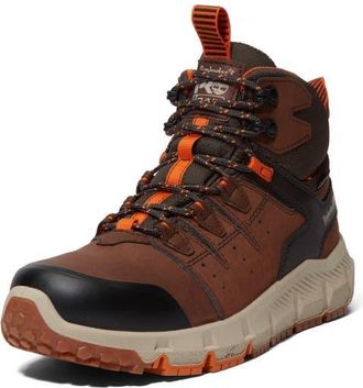 Timberland Tempe 6-Inch Soft Toe Waterproof Work Boot in Medium Brown Leather at Nordstrom, Size 11.5