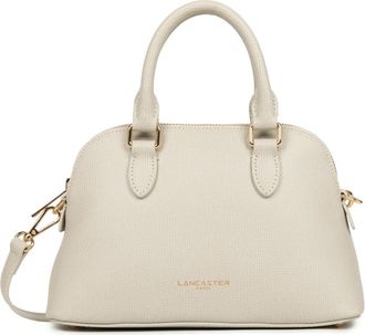 Lancaster Ritssluiting Halve Maan Tas Sierra Jia - Dames - Handtassen - Wit - ONE Size - Leer - Tassen