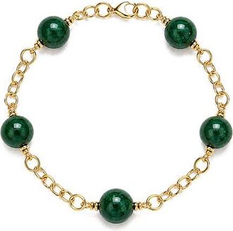Jewelmak 14K Malachite Ring