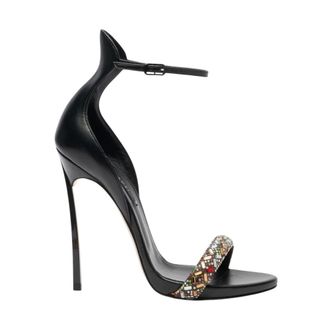 Casadei High Heel Sandals, female, Black, Size: 11 1/2 US Cappa Blade Vegas