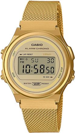 Casio Collection Vintage Womens Gold Watch A171WEMG-9AEF Stainless Steel - One Size