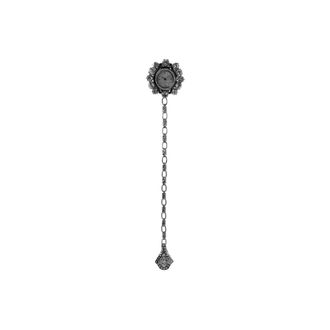 Dolce & Gabbana Kristallen Broche - Heren - Kettingen - Grijs - ONE Size - Tweed - Accessoires