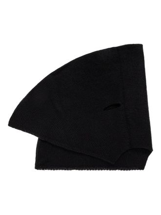 Homme Pliss&eacute; Issey Miyake ribbed scarf - Black