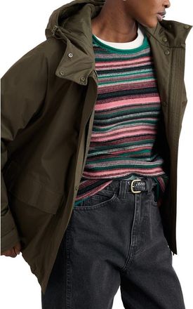 Seasalt Cornwall Potheras Hooded Waterproof Rain Jacket in Highland at Nordstrom, Size 12 Us